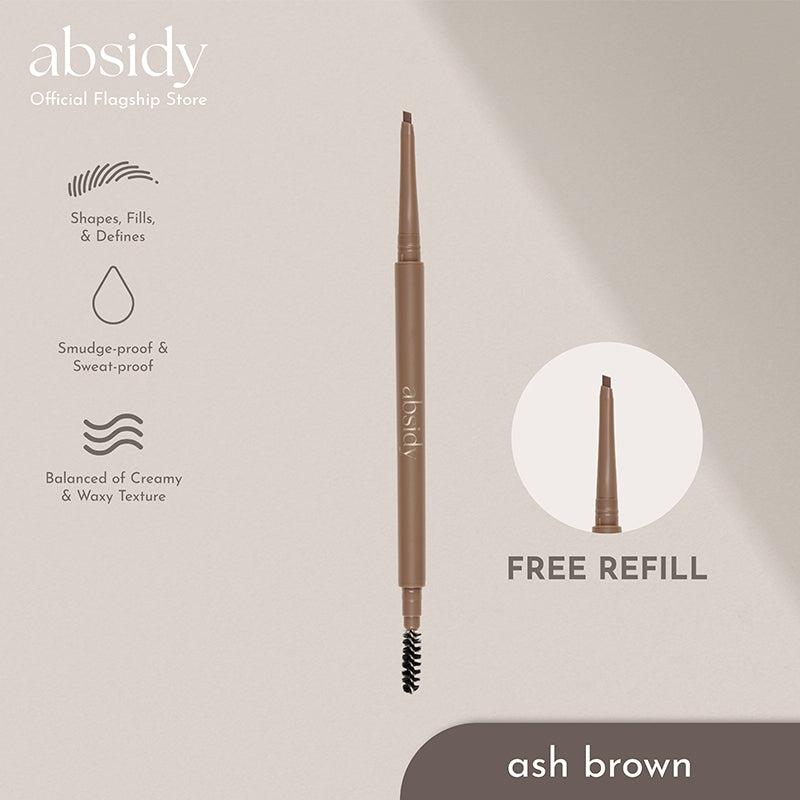 Absidy Shape & Define Eyebrow Pencil in Ash Brown