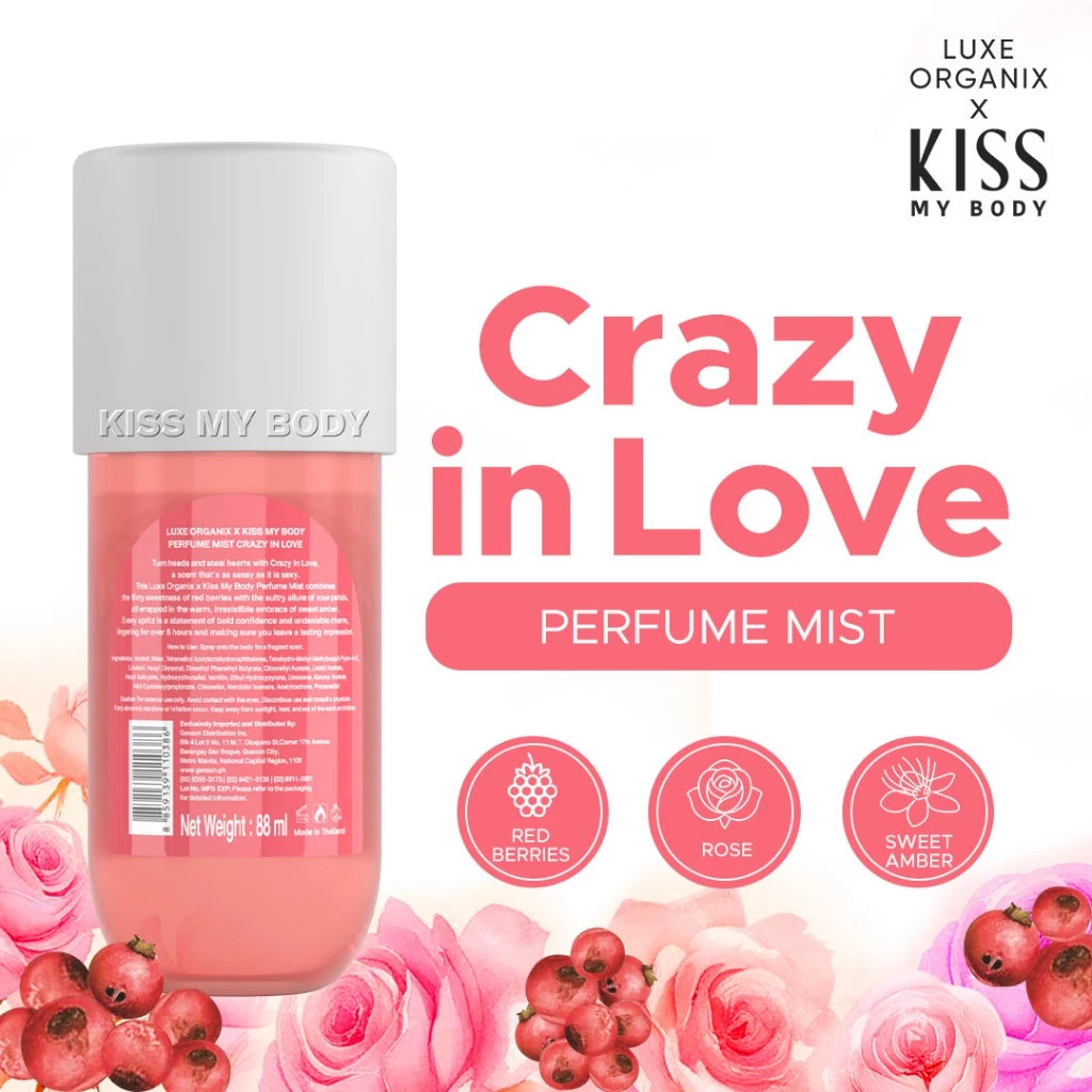 KISS MY BODY Perfume Mist 88ml - Crazy in Love