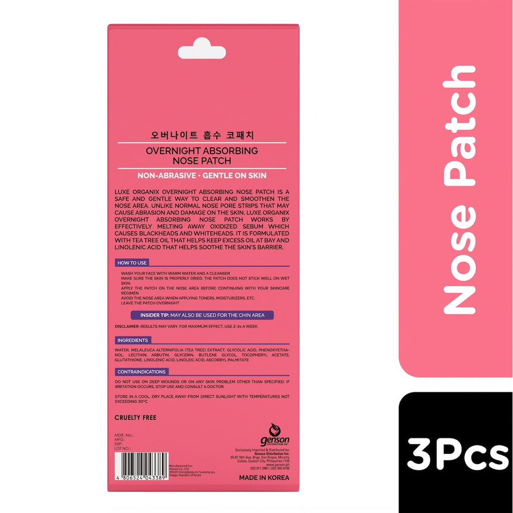 Hydrocolloid Overnight Absorbing Nose Patch 3s