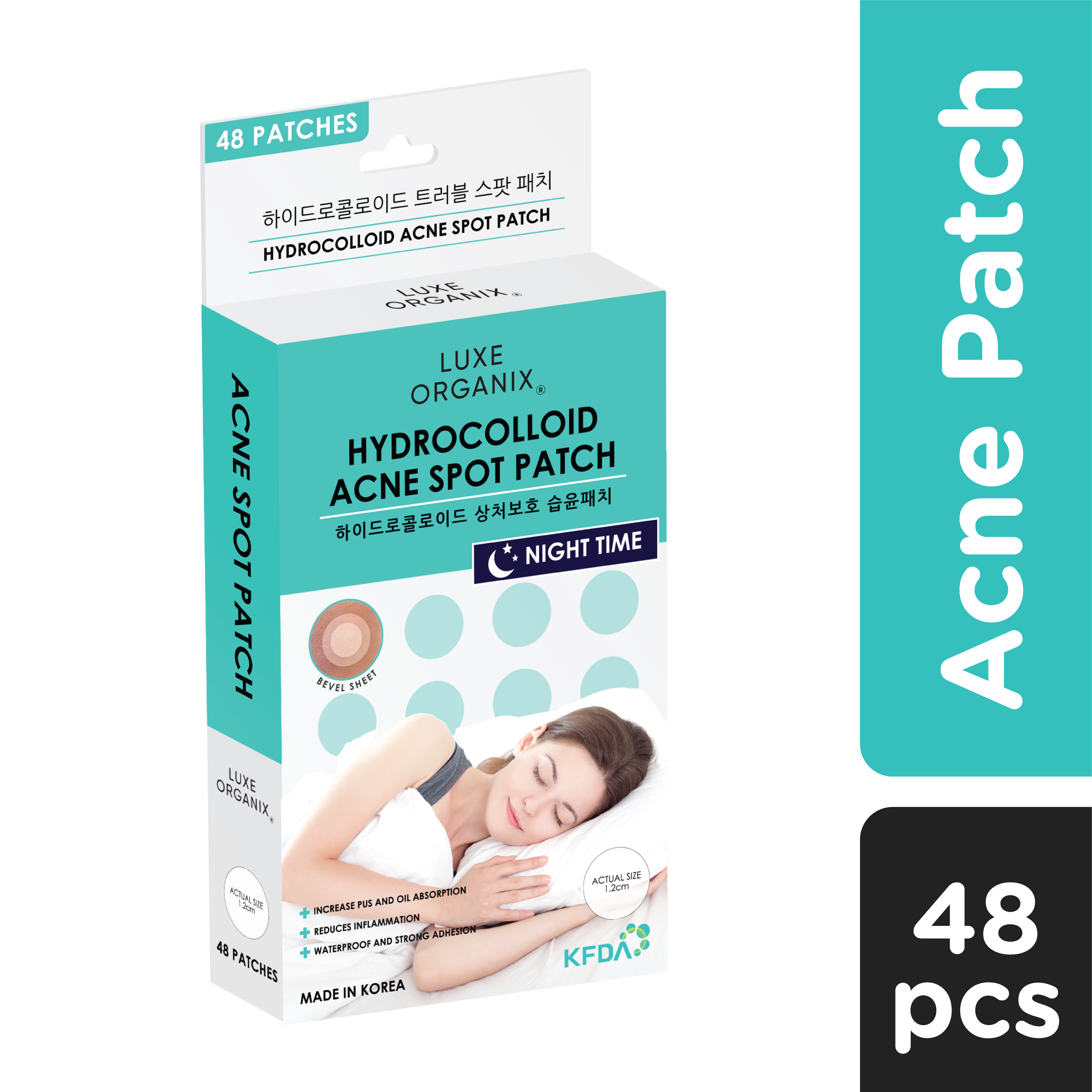 Hydrocolloid Acne Spot Patch Night Time 48s