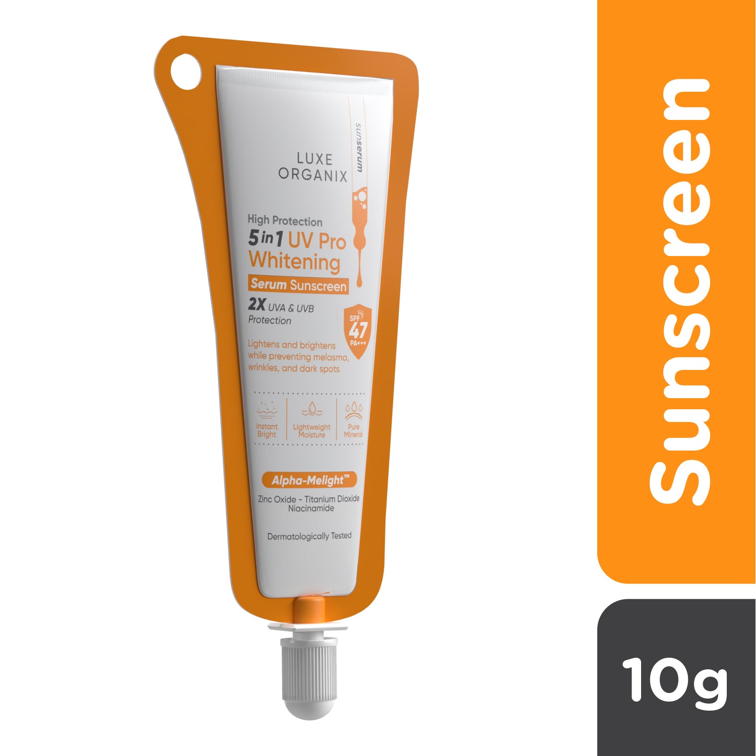 High Protection 5in1 UV Pro Whitening Serum Sunscreen SPF 47 PA+ 10g