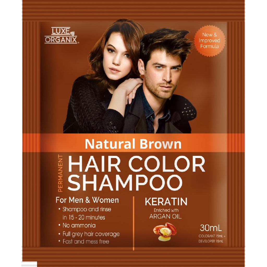 Hair Color Shampoo Natural Brown 30ml