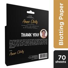 Luxe Organix x Anne Clutz Charcoal Blotting Paper with Compact Mirror (70 sheets)